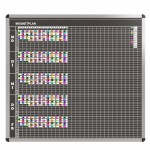 Klassen-Plantafel, 12 Stunden Mo-Fr, für 30 Klassen, 123x137 cm, 